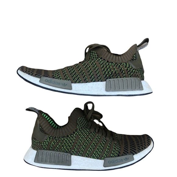 RARE 2018 adidas NMD R1 STLT Trace Olive Size 9 - Picture 9 of 16